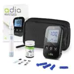 Adia Glucometro con 10 Strisce Reattive Incluse - Automonitoraggio del Glucosio nel Sangue