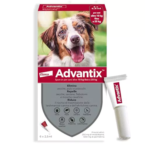 Advantix Spot-on Antiparassitario per Cani: Protezione Completa contro Parassiti e Insetti.
