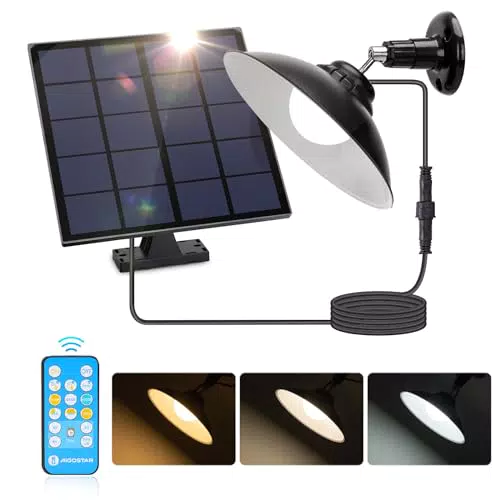 Aigostar Luce Solare Led Esterno con Telecomando 50W IP65 Impermeabile