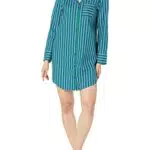 Amazon Essentials Camicia da Notte in Flanella con Risvolto Dentellato - Donna