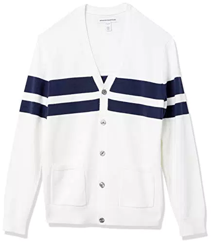 Amazon Essentials Cardigan in Cotone da uomo, Nero