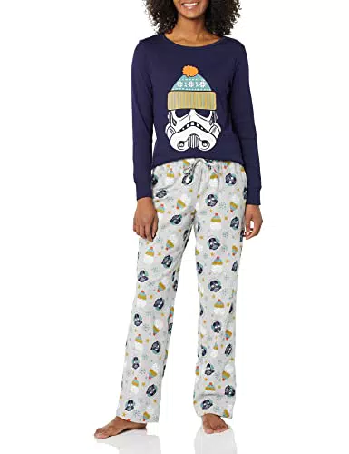Amazon Essentials Set da Notte Pigiama in Flanella Donna Disney Marvel Star Wars Princess