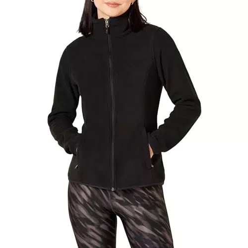 Amazon Essentials Giacca in pile morbido con cerniera intera dal taglio classico Donna