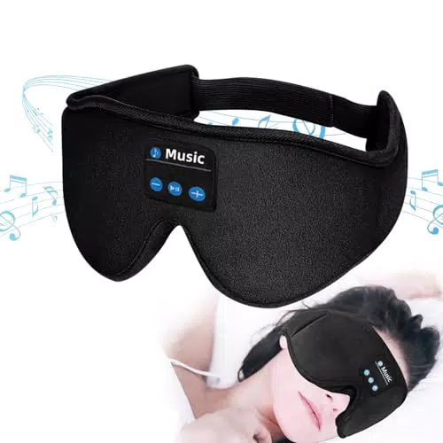 Anisomy Fascia Bluetooth - Fascia per Auricolari Musicali e Maschera da Notte