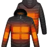 Antarctica Gear - Giacca Riscaldante Leggera con Power Bank 12V - Cappotto Invernale 6 Zone Unisex