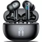 Aoslen Cuffie Bluetooth Wireless In Ear HiFi Stereo con 4 Mic, Ricarica USB-C IP7 Impermeabili