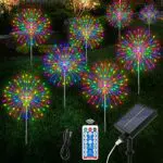Lampade Solari da Giardino con 8 Modalità di Luminosità - Decorazione Balcone Patio IP65