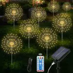 Lampade Solari da Giardino Aourow con 8 Modalità di Illuminazione