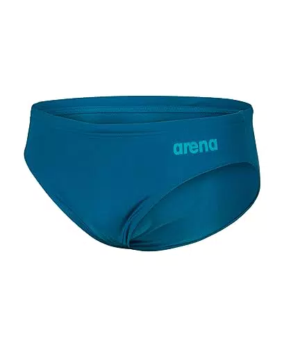 ARENA Men's Team Swim Briefs Solid, Slip Uomo, Black-white