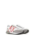 Sneakers Armani Exchange Logo in Camoscio Beige Donna