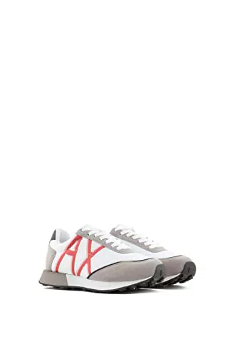 Sneakers Armani Exchange Logo in Camoscio Beige Donna