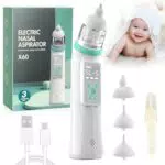 Aspiratore Nasale Bambino Musicale con Luce LED e Regolazione Aspirazione su 5 Livelli