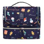 Lychii Beauty Case da Viaggio per Donne - Borsa da Toilette Impermeabile con Gancio