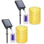 Catena Luminosa Solare 150 LED per Esterno - Luci Natalizie Impermeabili IP65