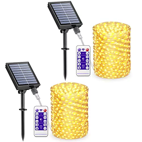 Catena Luminosa Solare 150 LED per Esterno - Luci Natalizie Impermeabili IP65