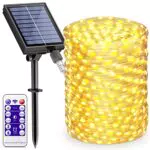 BESCOST Catena Luminosa Solare per Esterni 240 LED Impermeabile IP65 - Luci Natalizie da Giardino e Balcone