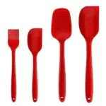 Set di spatole in silicone antiaderenti con anima in acciaio inox - Utensili da cucina resistenti al calore
