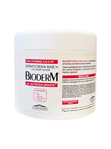 BIODERM Dermocrema Base H - Crema Super Idratante Corpo e Mani con Burro di Karité