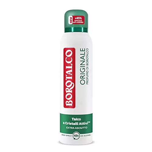 Deodorante Uomo Borotalco Spray Asciutto con Talco Assoluto - 72h di Efficacia