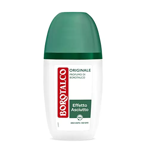 Borotalco Deodorante Vapo Originale con Talco Attivo - Tripla Protezione Asciutta - Profumo di Borotalco