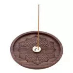 Porta Incenso in Legno e Ottone per Casa, Meditazione e Yoga