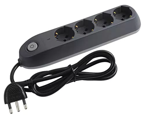 Ciabatta Elettrica Bticino Multipresa 4 Prese Universali Schuko Bipasso con Interruttore ON/OFF