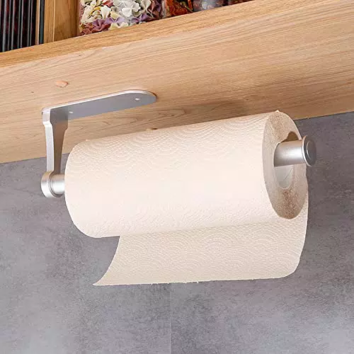 Portarotolo Cucina Autoadesivo in Alluminio - Pratico e Senza Forature