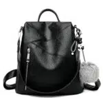 Bukesiyi - Zaino Donna Elegante a Tracolla in PU Nero