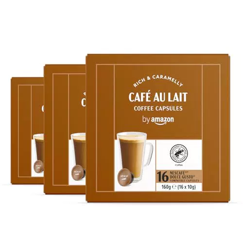 Capsule Compatibili Dolce Gusto Caffè Latte Rainforest Alliance - Confezione da 48
