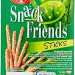 Cameo Snack Friends Sticks, Biscotti Salati per Aperitivi con Granelli di Sale