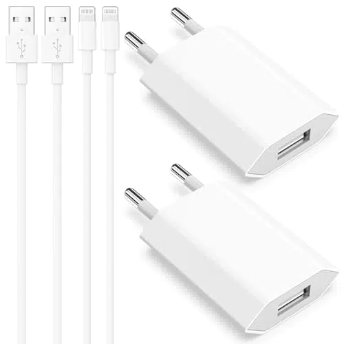 Caricatore iPhone con Cavo 2M e Adattatore USB A 5W