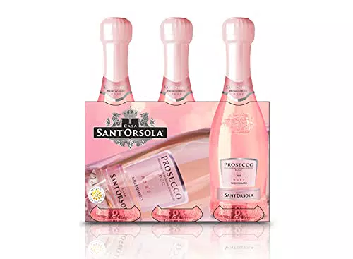 Mini Bottiglie Prosecco D.O.C. Rosè Millesimato Extra Dry Casa Sant'Orsola