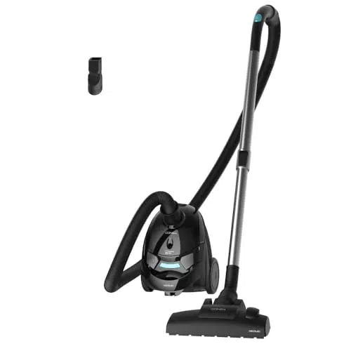 Cecotec Aspirapolvere Conga Powerbag 2000: 800 W, Filtraggio ad Alta Efficienza, Tubo Telescopico in Metallo