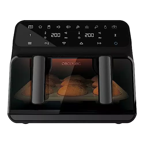 Cecotec Cecofry Advance 9000 Friggitrice ad Aria - Capacità 9 L, Doppia Temperatura 80-200 °C