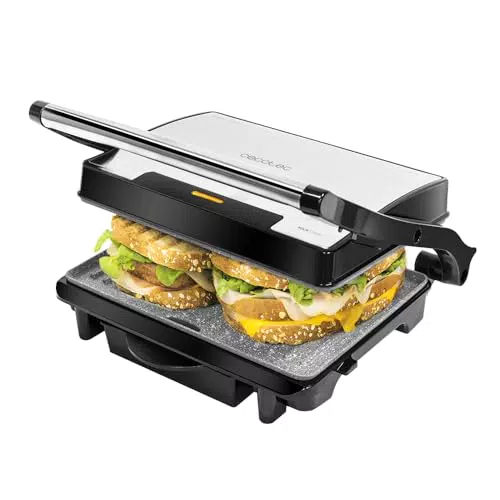 Griglia Elettrica Cecotec Rock'Ngrill 1500 Rapid con Rivestimento Rockstone