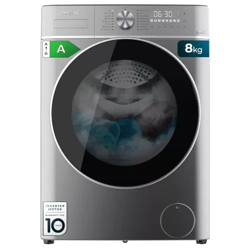 Lavatrice Cecotec 8Kg Carico Frontale Bolero DressCode 8800 Inverter Steel