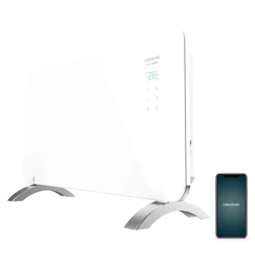 Cecotec Radiatore Elettrico Energy Efficient Ready Warm 6700 Crystal - Connessione Wifi e Termostato Regolabile