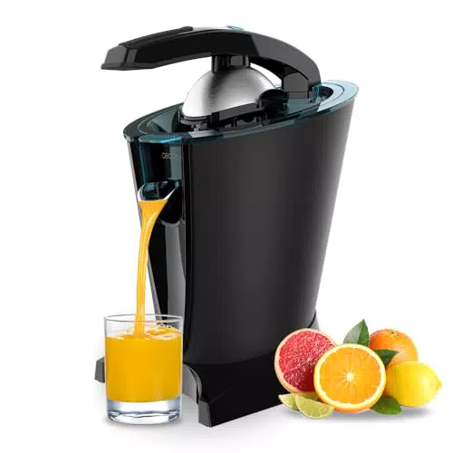 Spremiagrumi Elettrico Cecotec EssentialVita Hyden 600 - 600 W, Filtro Acciaio Inox, 2 Coni, Leva Pressione