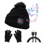 CestMall Cappello e Guanti Bluetooth con Altoparlanti Integrati