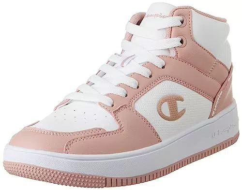 Champion Sneakers Donna Rebound 2.0 Mid Bianco/Rosa
