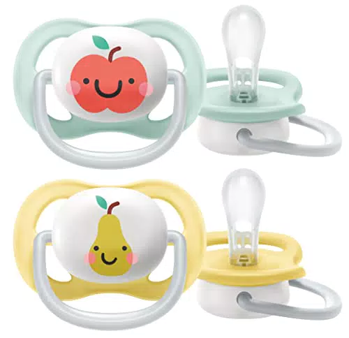 Ciuccio Philips Avent Ultra Air Ortodontico Senza BPA con Custodia - Modello SCF080/17