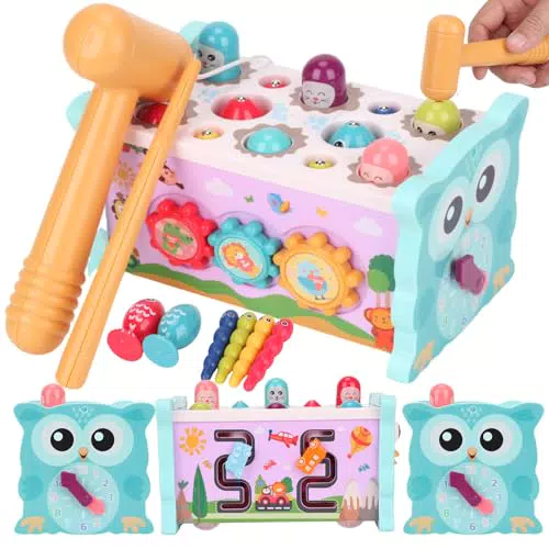 Coikes Giochi Montessori 7 in 1 per Bambini di 1-4 Anni