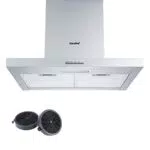 Cappa Aspirante COMFEE 60 TSHM17SS-60 in Acciaio Inossidabile con LED