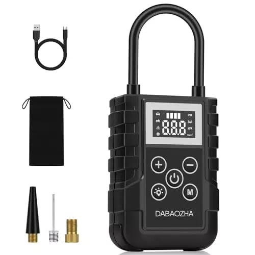 Compressore Aria Portatile Electric 150PSI - 4 Modalità LED - Nuovo 2024 per Auto/Bici/Moto
