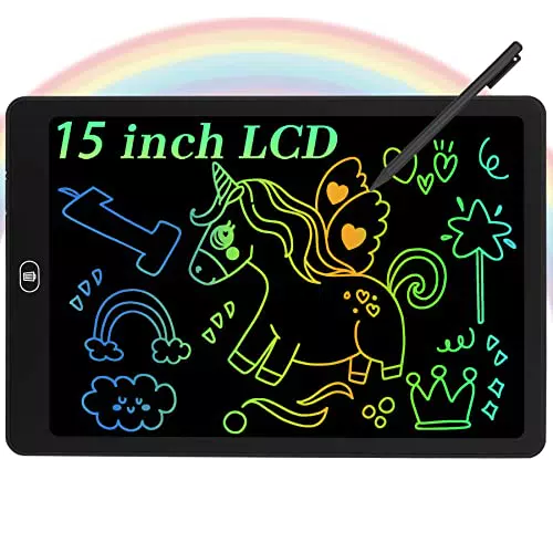 Coolzon Tavoletta Grafica LCD 15 Pollici - Lavagna da Disegno Ewriter Cancellabile