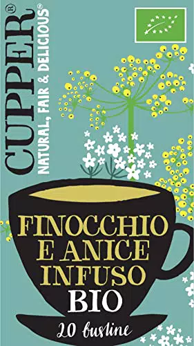 CUPPER Infuso Biologico Finocchio e Anice, Tisana Dolce da Agricoltura Biologica