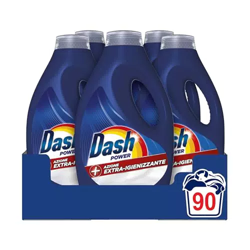 Dash Power Detersivo Liquido Lavatrice: Azione Igienizzante e Efficace a Freddo.