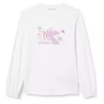 Diadora T-shirt Manica Lunga per Ragazze Bianca