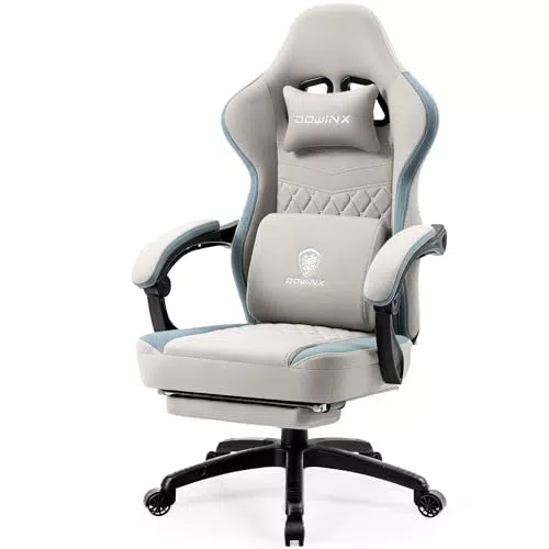 Dowinx Sedia Gaming Ergonomica con Supporto Lombare e Borse di Stoccaggio
