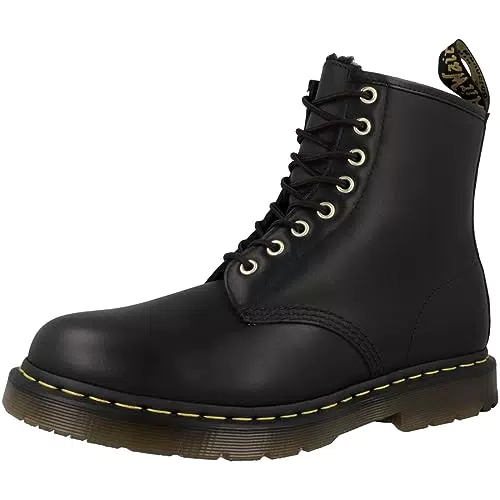 Dr. Martens 8 Eye Boot Anfibi Unisex-Adulto - Black Blizzard WP